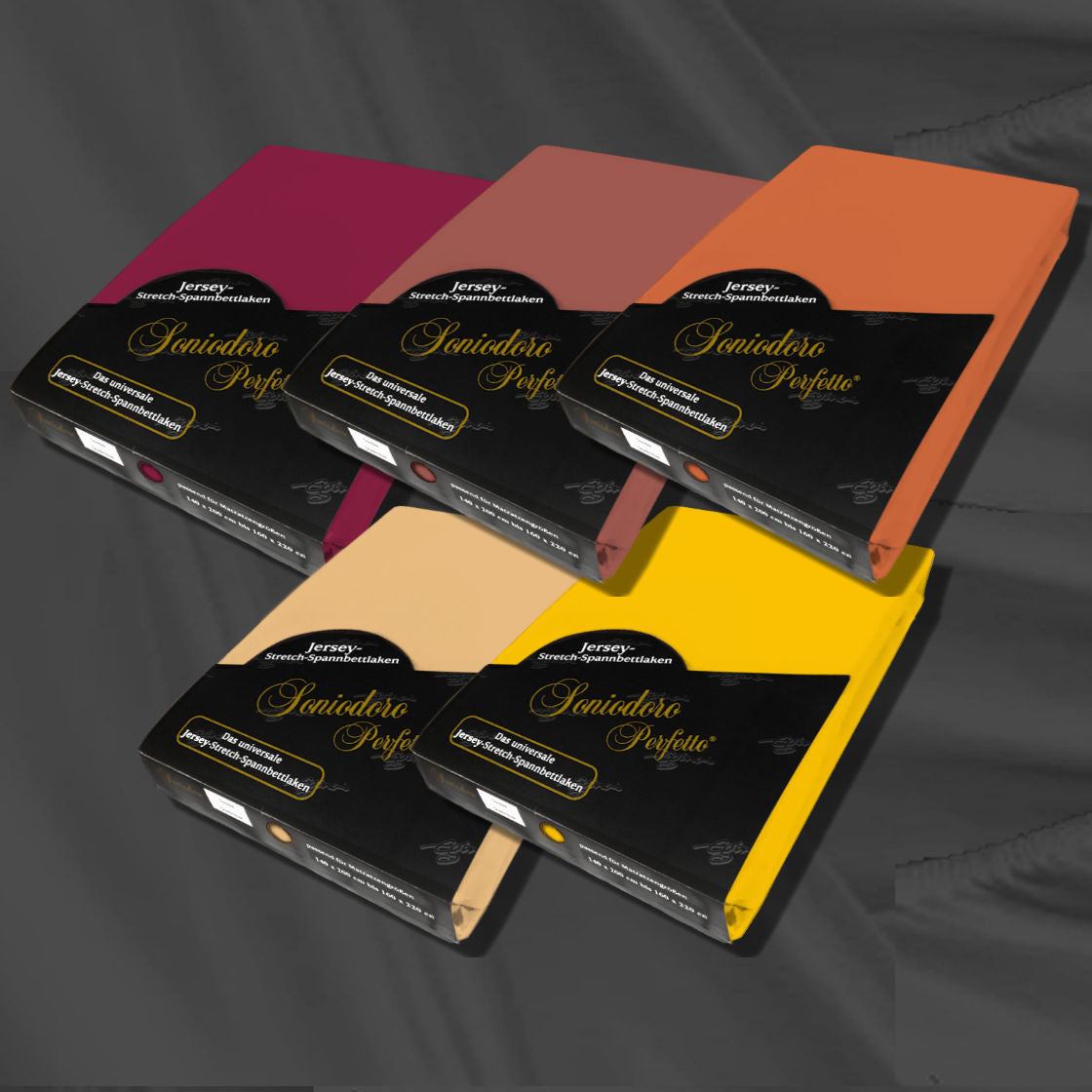 Jersey stretch knit sheets in gorgeous Indian Summer fall colors - Egino