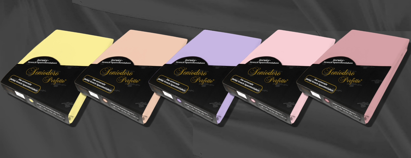 Jersey stretch knit sheets in pastel colors - Egino